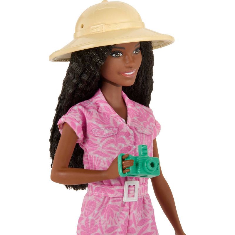 slide 4 of 6, Barbie Pink Passport Kenya Adventure Dolls & Playset with Toy Helicopter & 9 Accessories, 1 ct