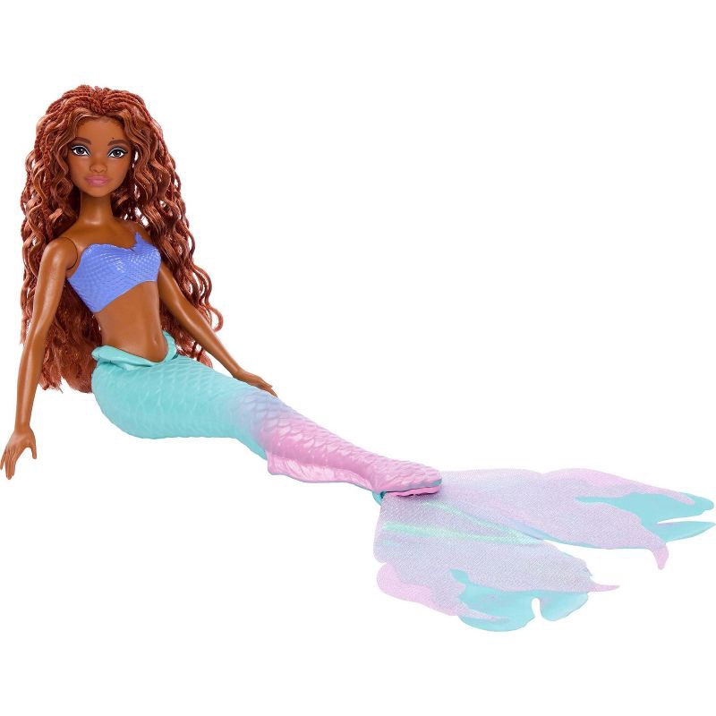 slide 5 of 6, Disney Princess Ariel Mermaid Doll with Sparkling Fin, Inspired by The Little Mermaid, 1 ct