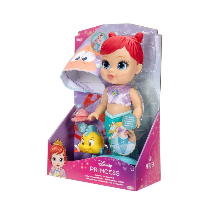 slide 12 of 13, Disney Princess Ariel Baby Bath Doll, 1 ct