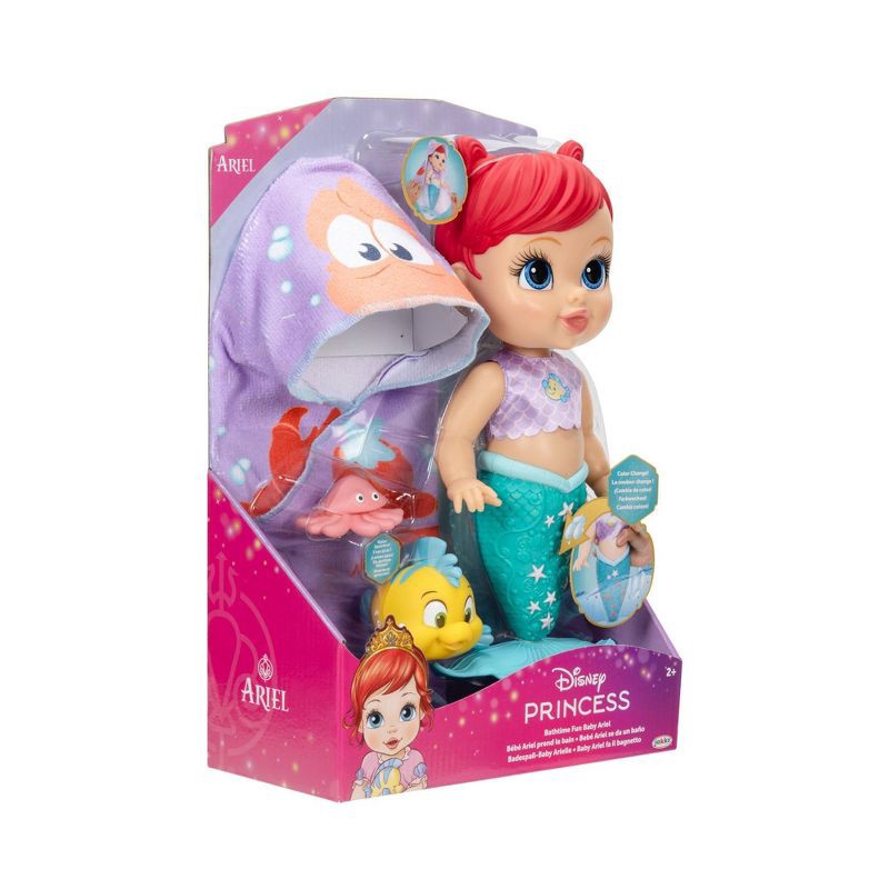 slide 13 of 13, Disney Princess Ariel Baby Bath Doll, 1 ct
