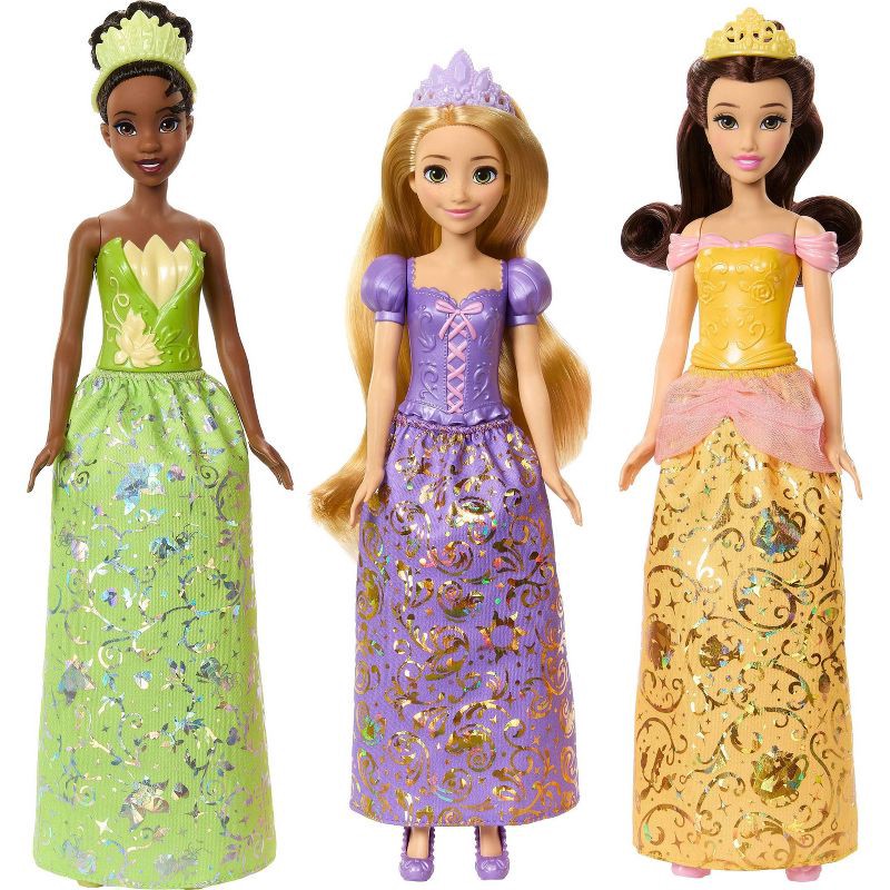 slide 4 of 6, Disney Princess Fashion Doll 7pk with Accessories, Story Sparkle Princess, Inspired by Movies, 7 ct