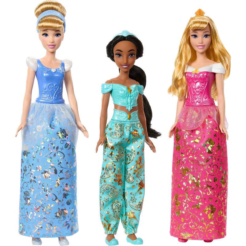slide 5 of 6, Disney Princess Fashion Doll 7pk with Accessories, Story Sparkle Princess, Inspired by Movies, 7 ct