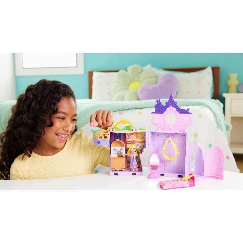 slide 2 of 6, Disney Princess Rapunzel Storytime Stackers Doll House, Small Doll, Pascal Figure & 7 Accessories, 1 ct
