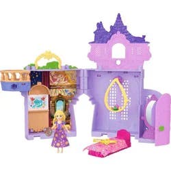 Disney Princess Rapunzel Storytime Stackers Doll House, Small Doll, Pascal Figure & 7 Accessories