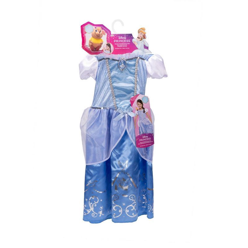 slide 9 of 10, Disney Princess Majestic Cinderella Dress with Gus Shoulder Plush Friend, 1 ct