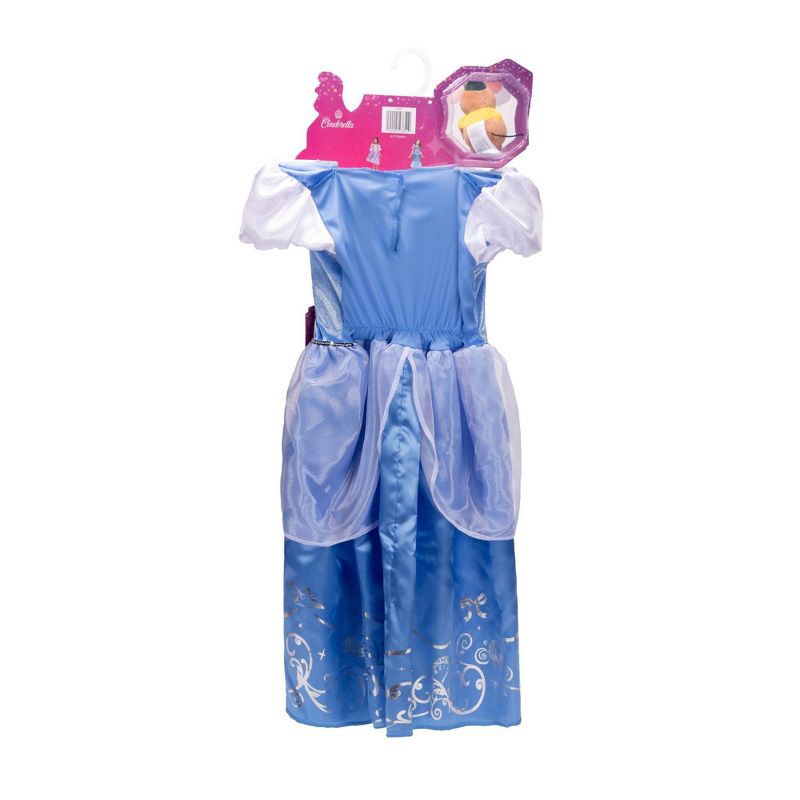 slide 10 of 10, Disney Princess Majestic Cinderella Dress with Gus Shoulder Plush Friend, 1 ct