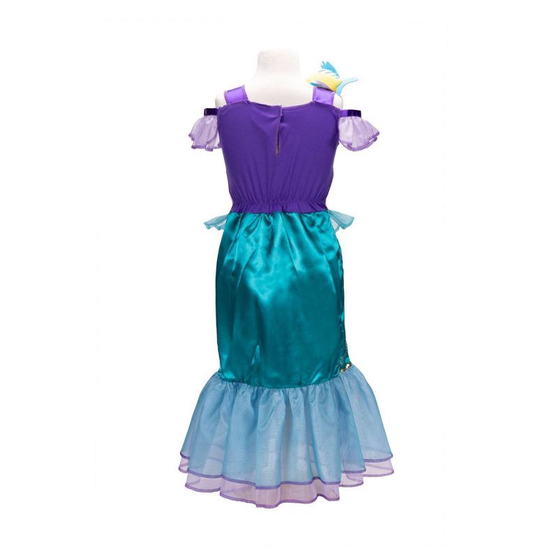 slide 8 of 10, Disney Princess Majestic Ariel Dress with Flounder Shoulder Plush Friend, 1 ct