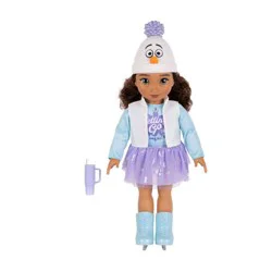 Disney ILY 4ever 18" Brunette Ice Skater Outfit Elsa Inspired Doll