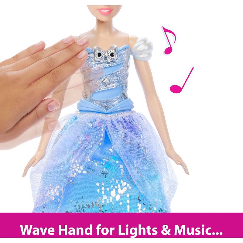 slide 3 of 6, Disney Princess Enchanted Ballgown Cinderella Fashion Doll with Lights & Sounds, Inspired by Movie, 1 ct