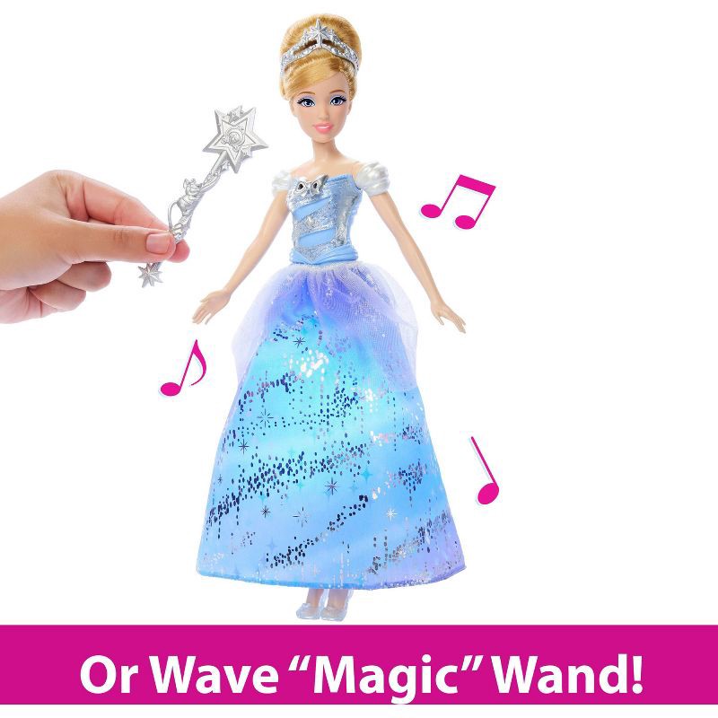 slide 4 of 6, Disney Princess Enchanted Ballgown Cinderella Fashion Doll with Lights & Sounds, Inspired by Movie, 1 ct