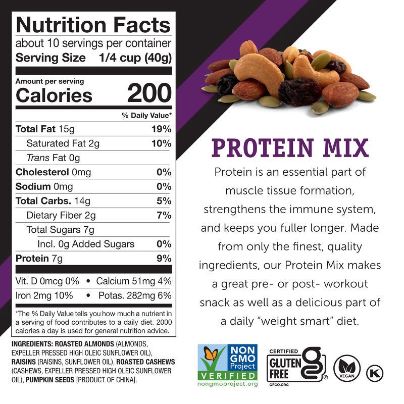 slide 3 of 10, Power Up Trail Mix Protein Mix - 14 oz, 14 oz