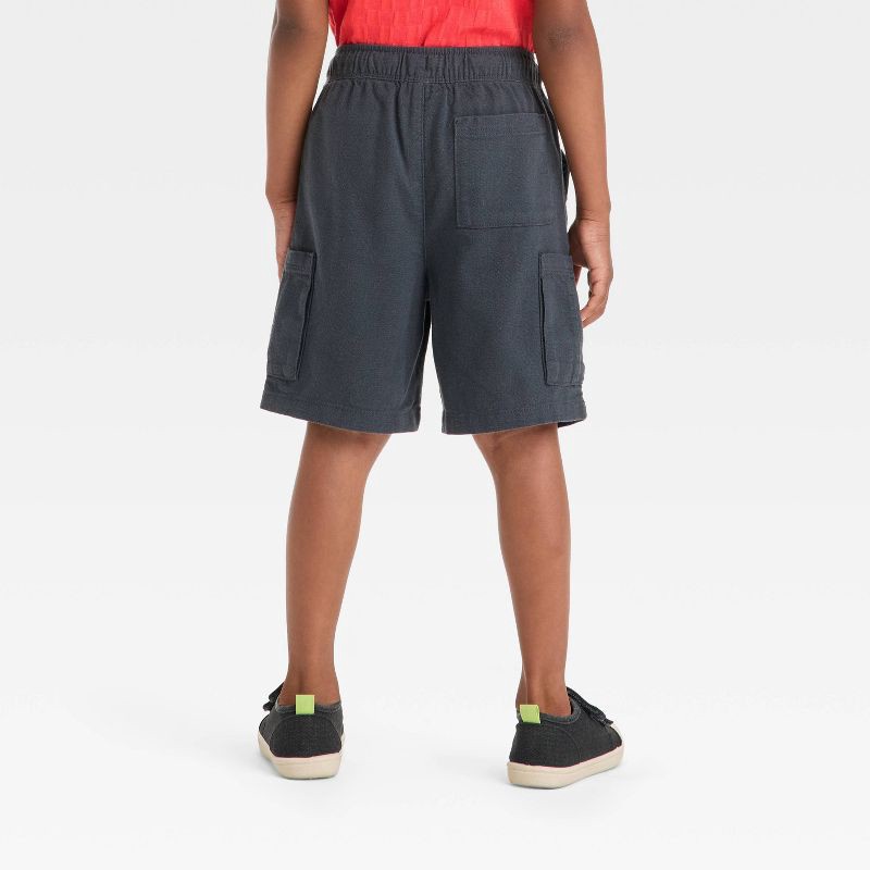 slide 2 of 3, Toddler Boys' Pull-On Cargo Shorts - Cat & Jack™ Charcoal Gray 5T, 1 ct
