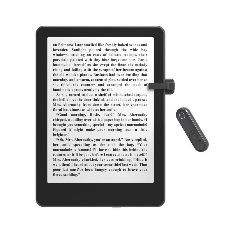slide 2 of 3, GEMS E-Reader Page Turner Remote - Black: USB-C Connection, 3.25" Length, 0.05 lbs, 0.05 lb