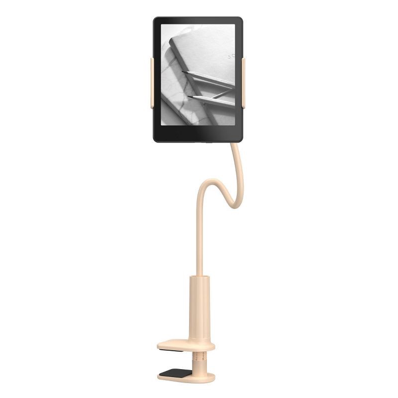 slide 2 of 3, GEMS E-Reader Nightstand Mount - Beige: Adjustable Kindle Holder, 1 ct