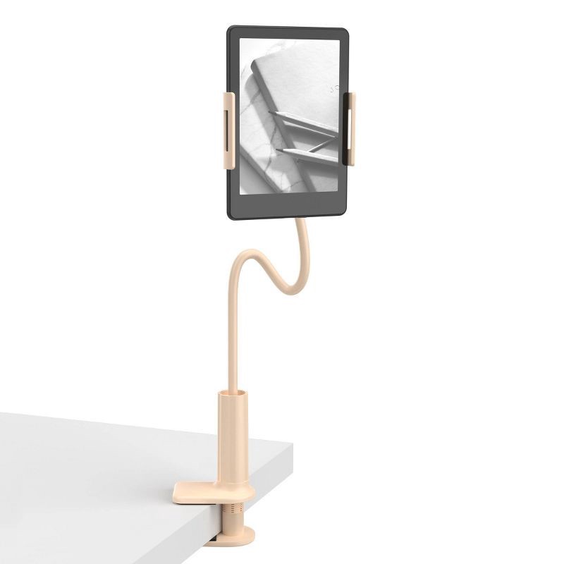 slide 3 of 3, GEMS E-Reader Nightstand Mount - Beige: Adjustable Kindle Holder, 1 ct