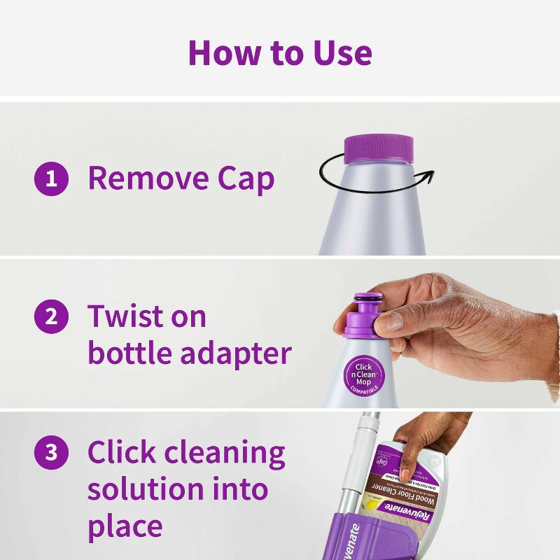 slide 6 of 10, Rejuvenate Wood Floor Cleaner Refill with Adapter - 32 fl oz, 32 fl oz