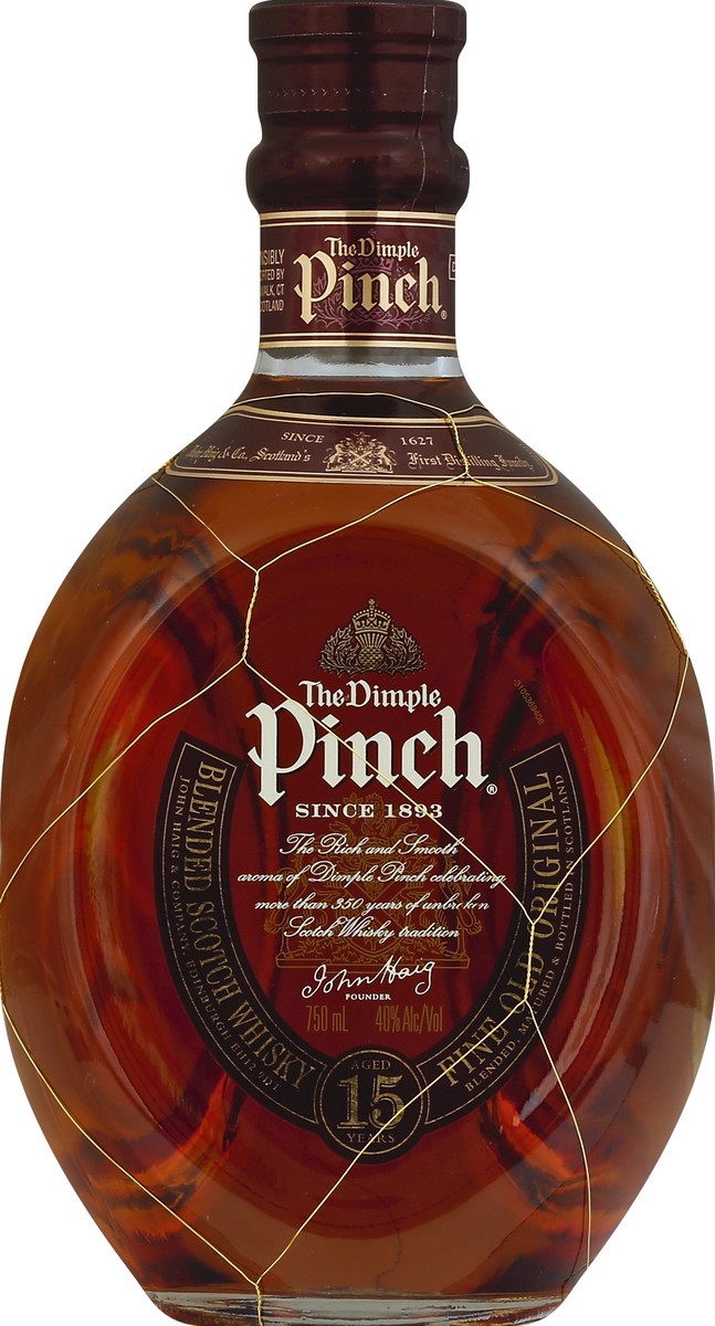 slide 3 of 3, The Dimple Pinch Scotch Whisky Bottle, 750 ml