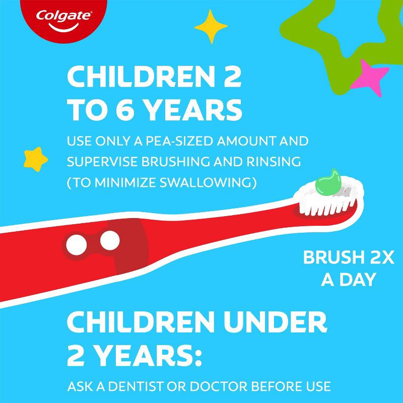 slide 10 of 15, Colgate Kids' Pokemon Cavity Protection Toothpaste with Fluoride - Mild Bubble Fruit Flavor - 4.6oz, 4.6 oz