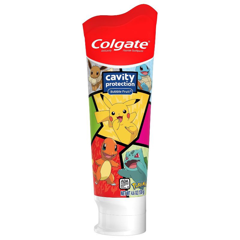 slide 1 of 15, Colgate Kids' Pokemon Cavity Protection Toothpaste with Fluoride - Mild Bubble Fruit Flavor - 4.6oz, 4.6 oz