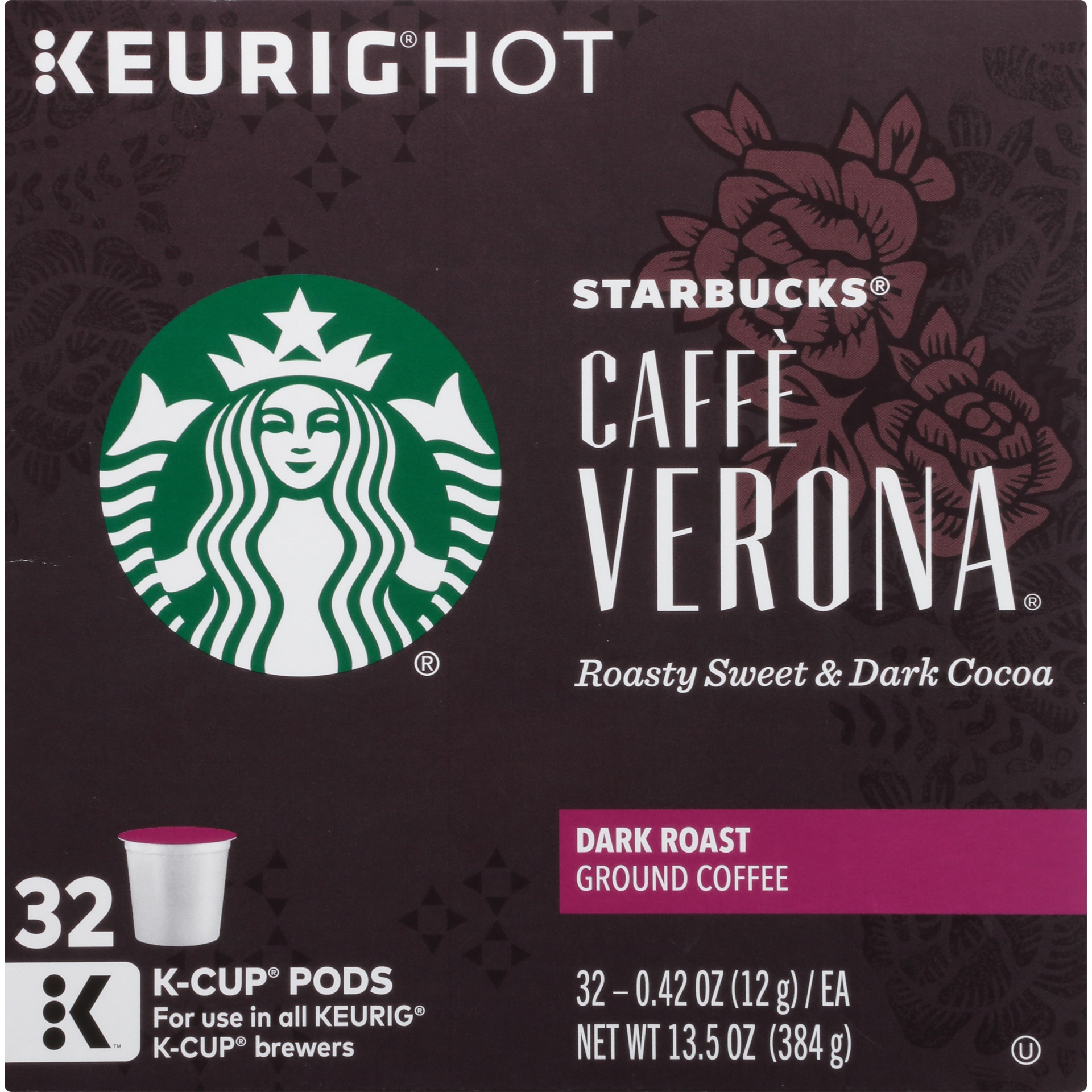 slide 7 of 7, Starbucks Caff Verona K-Cup Pods - 32 ct, 32 ct