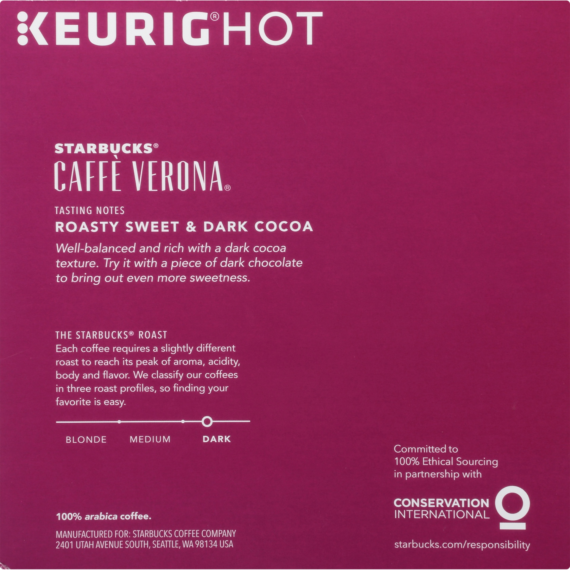 slide 4 of 7, Starbucks Caff Verona K-Cup Pods - 32 ct, 32 ct