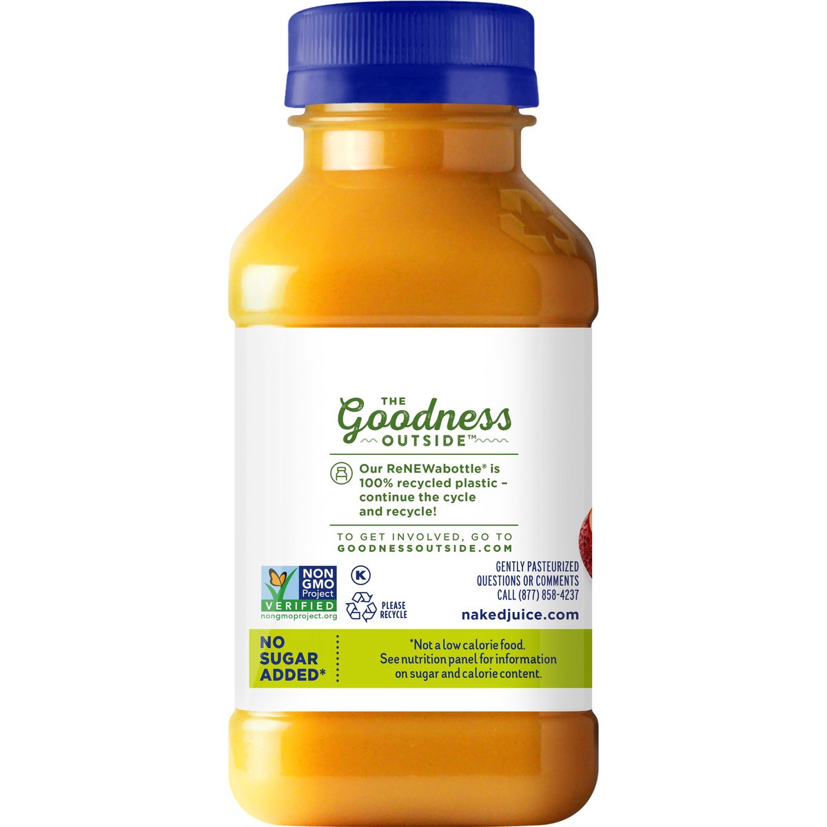 slide 6 of 13, Naked Pure Fruit Mighty Mango Juice Smoothie 10 Fluid Ounce Plastic Bottle - 10 oz, 10 oz