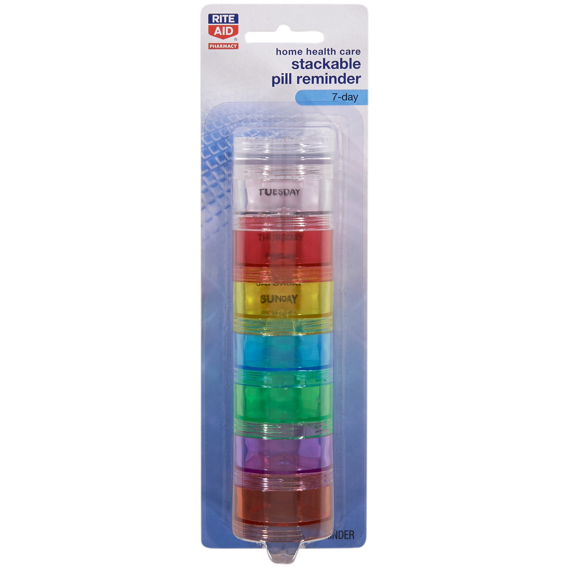 slide 1 of 1, Rite Aid Ra Stackable Pill Organizer, 1 ct