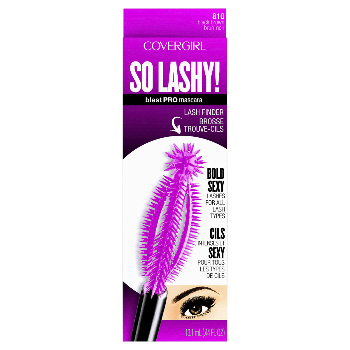 slide 2 of 4, Covergirl So Lashy Mascara 810 Black Brown, 0.44 fl oz