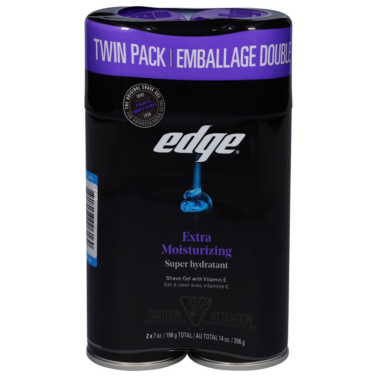 slide 1 of 9, Edge Extra Moisturizing Mens Shaving Gel Value Pack, 198 gram