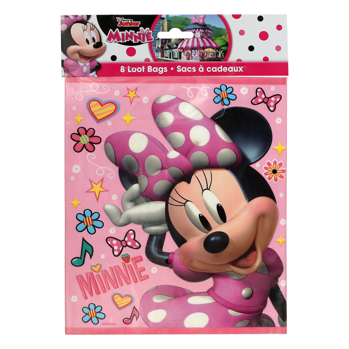 slide 1 of 1, Disney Minnie Mouse Party Gift Bag, 8 ct