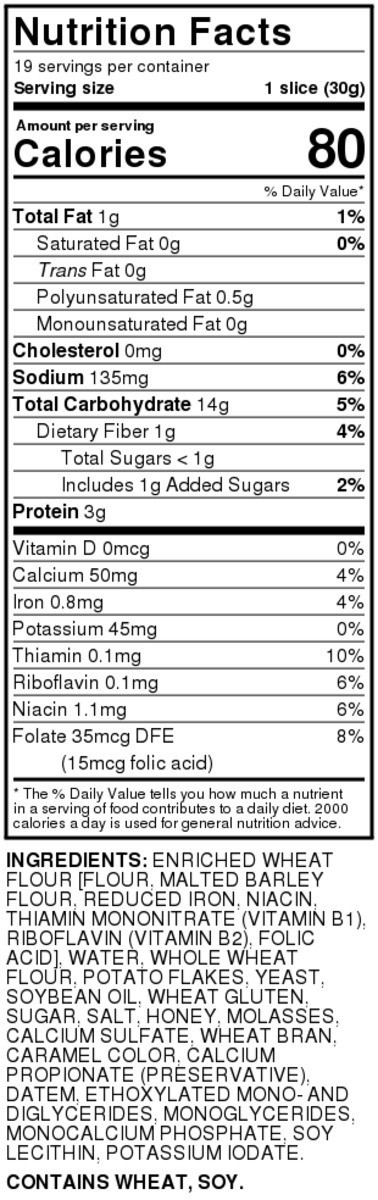 slide 4 of 8, Hy-vee Wheat Cottage Bread, 20 oz