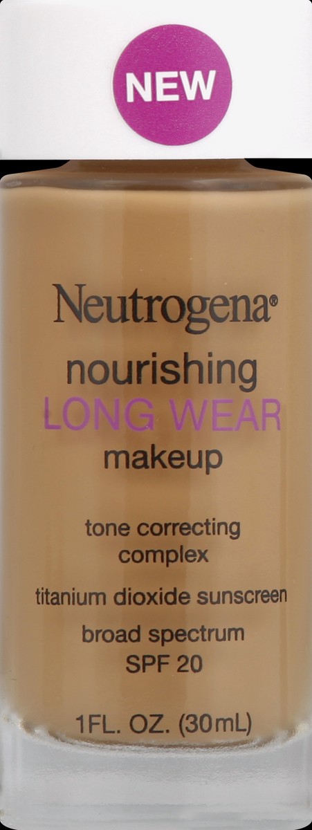 slide 2 of 3, NEUTROGENA Nourishing Long Wear Liquid Makeup Broad Spectrum SPF 20, Warm Beige 90, 1 Oz, 1 fl oz