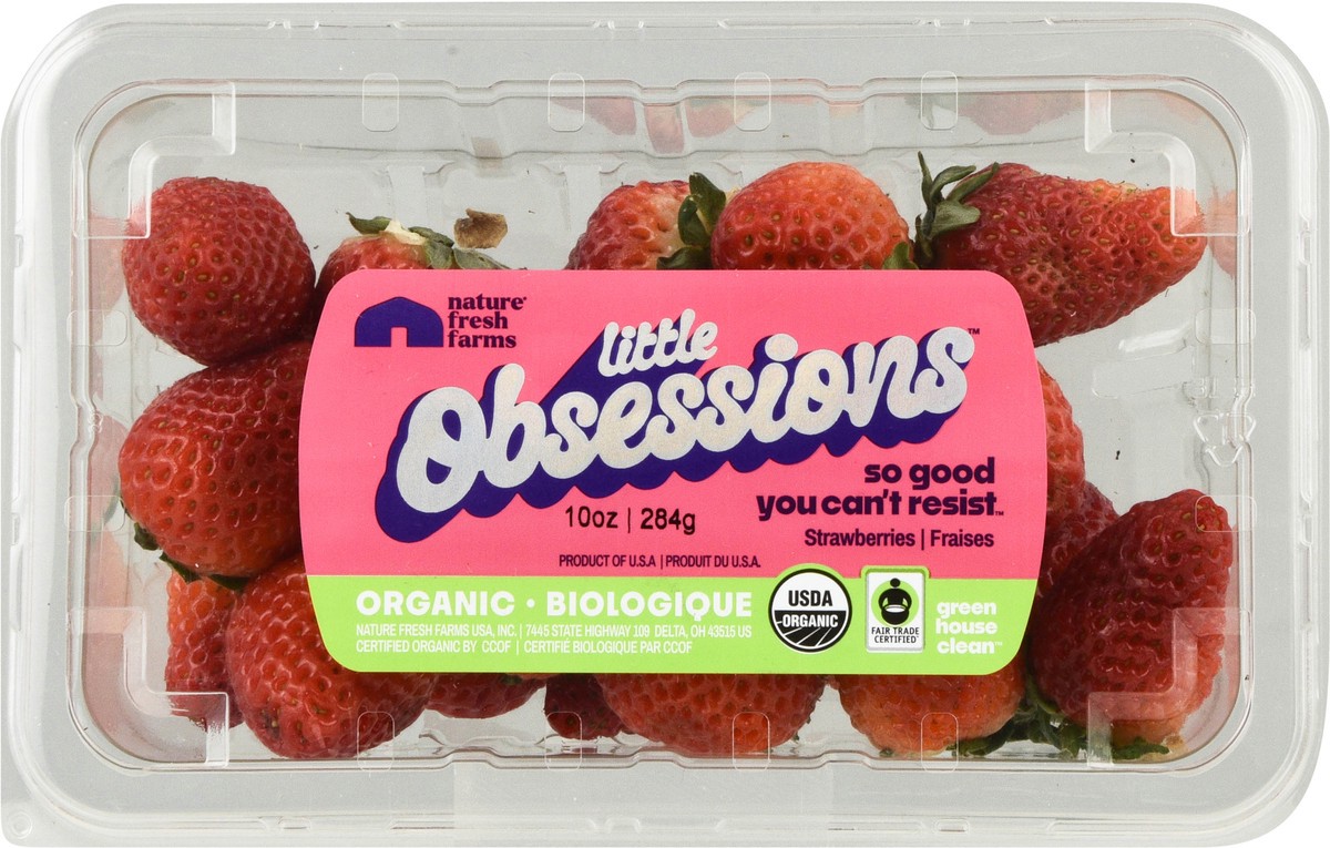 slide 12 of 12, Nature Fresh Farms Little Obsessions Organic Strawberries 10 oz, 