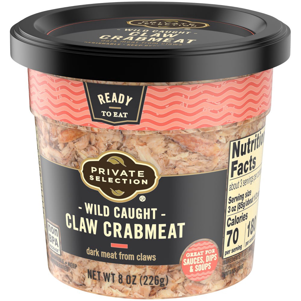 slide 4 of 4, Private Selection Wild Caught Claw Crab Meat, 8 oz