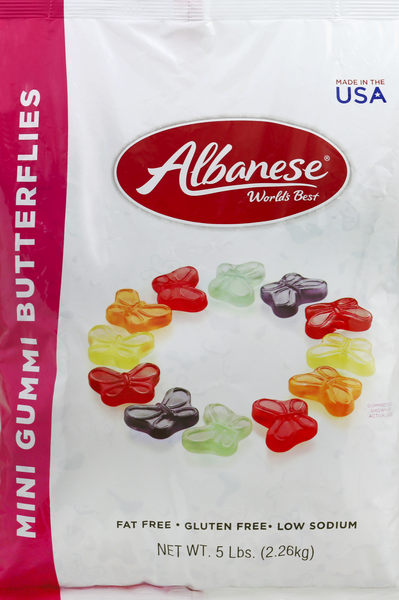 slide 1 of 1, Albanese Gummi Butterflies 3.5 oz, 3.5 oz