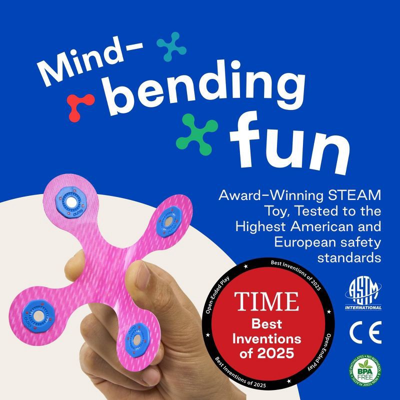 slide 3 of 6, Clixo Tiny & Mighty Magnetic Building Set - Sparkle, 1 ct