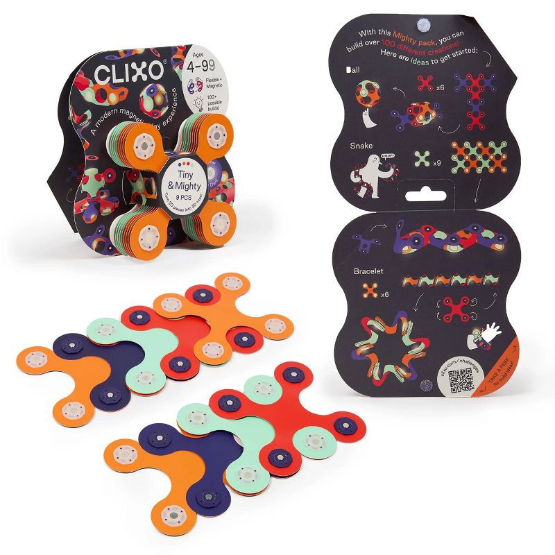 slide 2 of 6, Clixo Tiny & Mighty Magnetic Building Set - Space, 1 ct