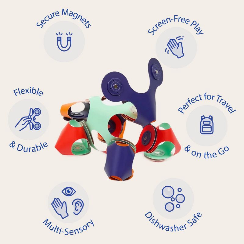 slide 4 of 6, Clixo Tiny & Mighty Magnetic Building Set - Space, 1 ct