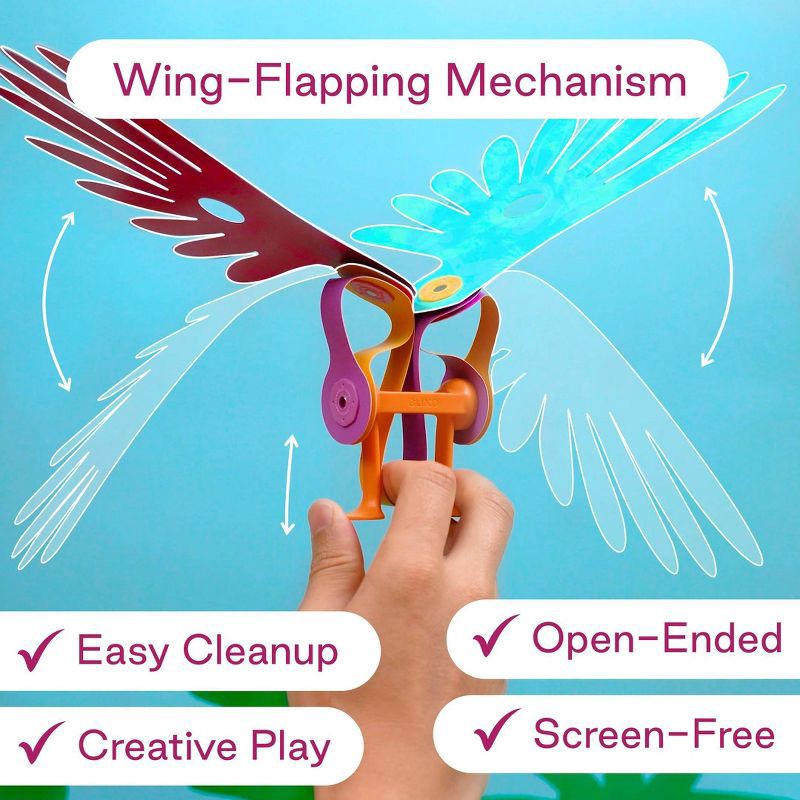 slide 3 of 7, Clixo Jungle Birds Magnetic Building Set: 24 Pieces for Creative Thinking & Creativity, 24 ct