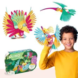 Clixo Jungle Birds Magnetic Building Set: 24 Pieces for Creative Thinking & Creativity