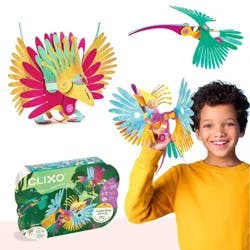 Clixo Jungle Birds Magnetic Building Set: 24 Pieces for Creative Thinking & Creativity