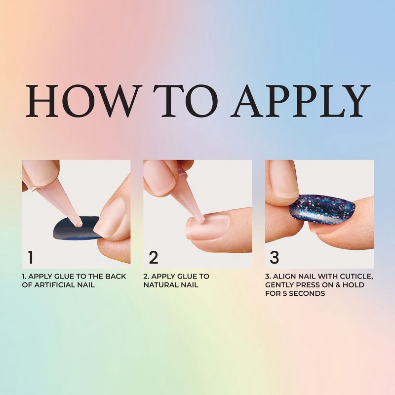 slide 4 of 7, KISS Products Voguish Fantasy Fake Nails - Golden Warmth - 31ct, 31 ct