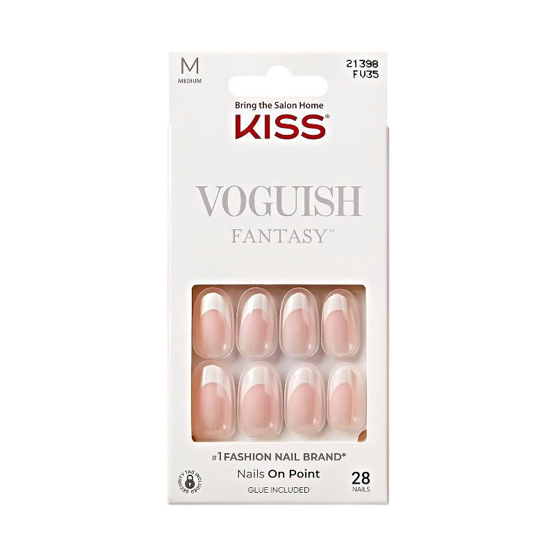 slide 1 of 7, KISS Products Voguish Fantasy Fake Nails - Golden Warmth - 31ct, 31 ct