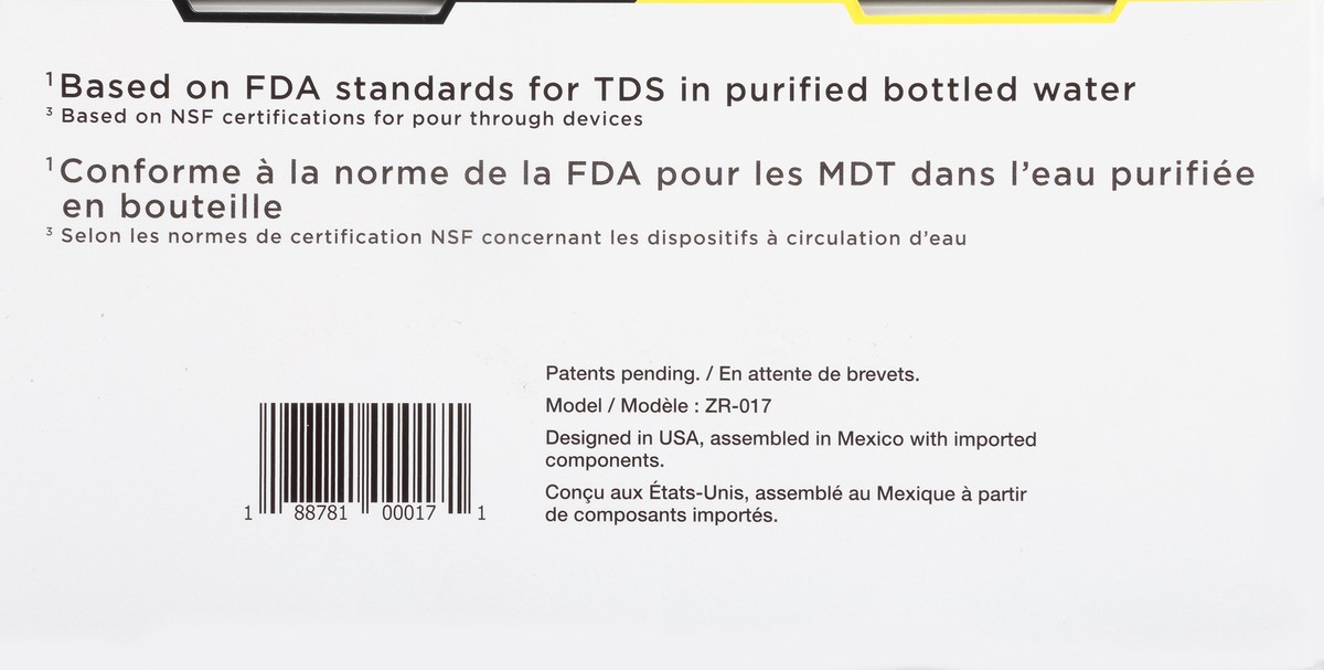 slide 5 of 10, ZeroWater Replacement Advanced Filtration Zero Dissolved Solid 5 Stage Water Filters 2 ea, 2 ct