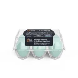 Signature Free Range Blue Eggs - 6ct - Good & Gather™