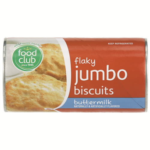 slide 1 of 1, Food Club Biscuits Jumbo Flaky Butter Flavor, 16 oz