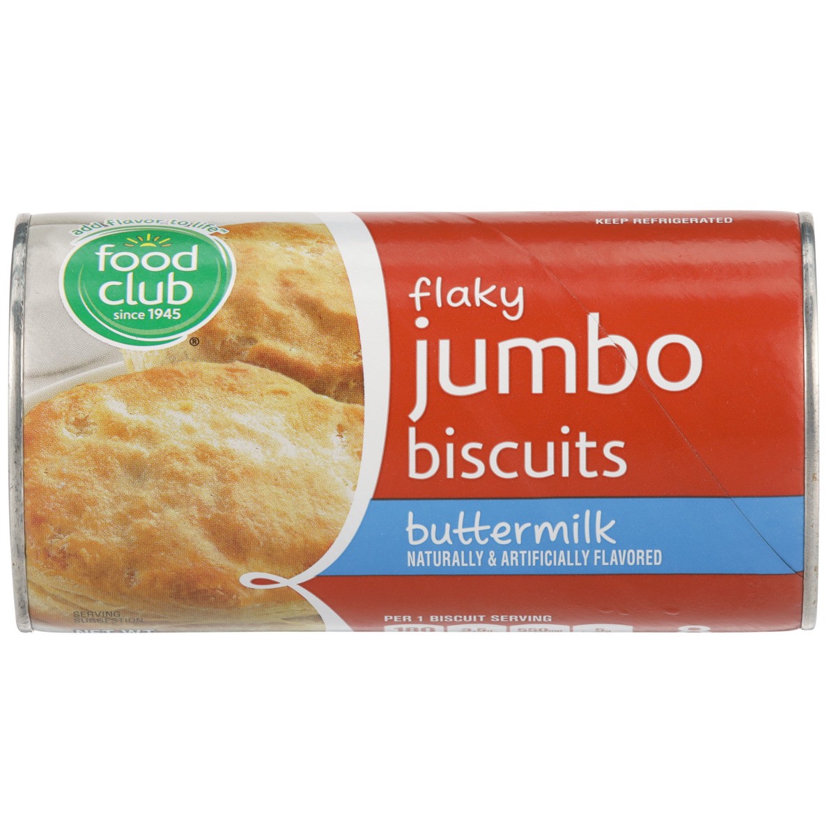 slide 8 of 9, Food Club Biscuits Jumbo Flaky Butter Flavor, 16 oz