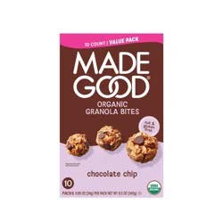 MadeGood Snack Bars Chocolate Chip Granola Minis Family Pack - 8.5oz/10ct