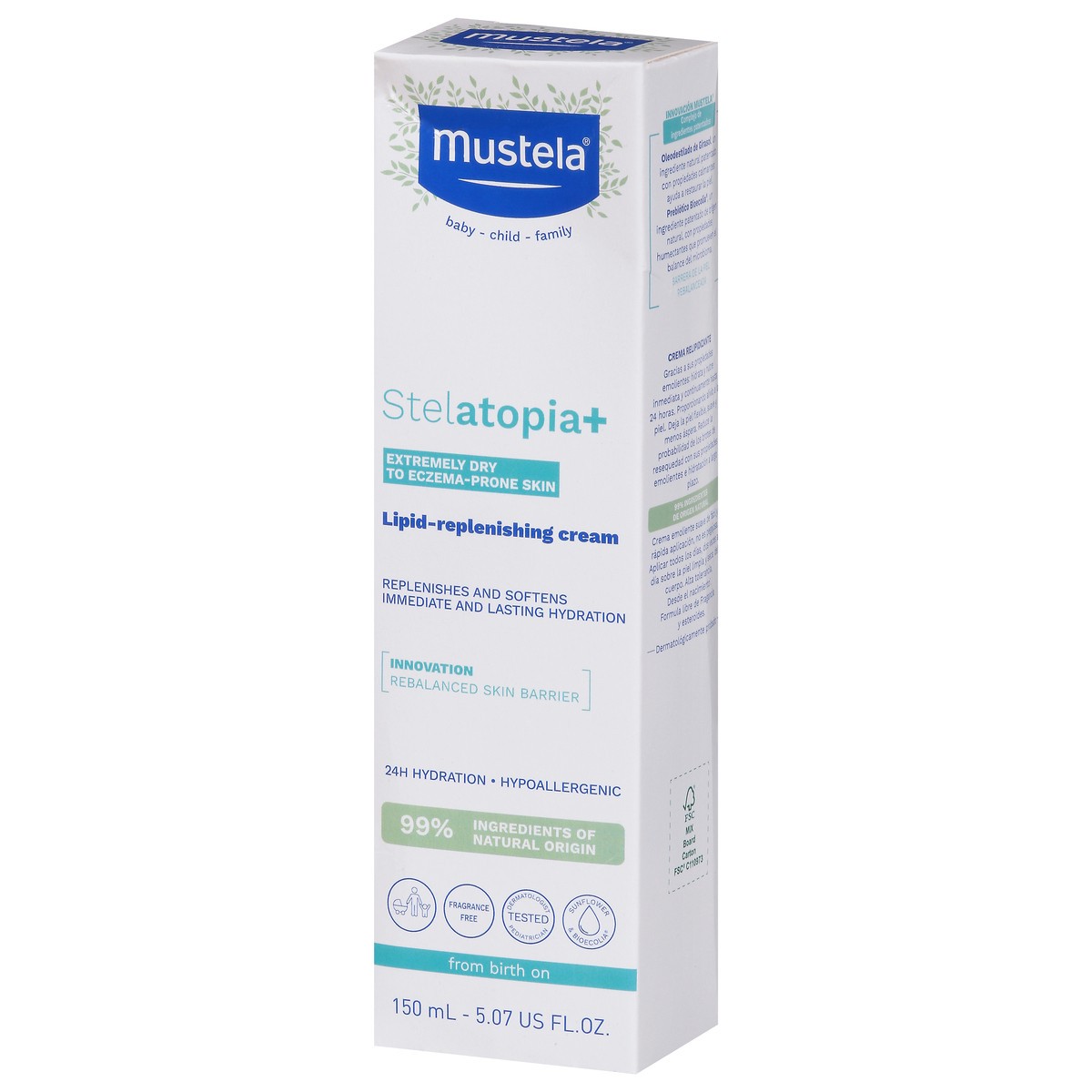 slide 4 of 12, Mustela Stelatopia+ Lipid-Replenishing Cream 5.07 fl oz, 5.07 fl oz