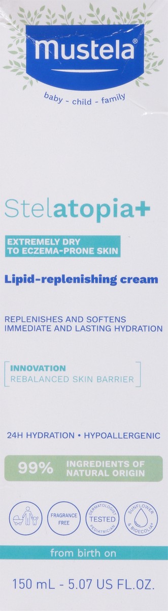 slide 12 of 12, Mustela Stelatopia+ Lipid-Replenishing Cream 5.07 fl oz, 5.07 fl oz